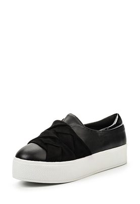 LOST INK  LUST TWIST DETAIL WEDGE SLIP ON PLIMSOLL